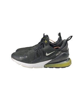 Nike Air 270 Black/Yellow Low-Top Running Shoes Mens Size 10